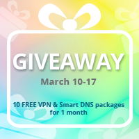 Free VPN & Smart DNS giveaway - VPN service